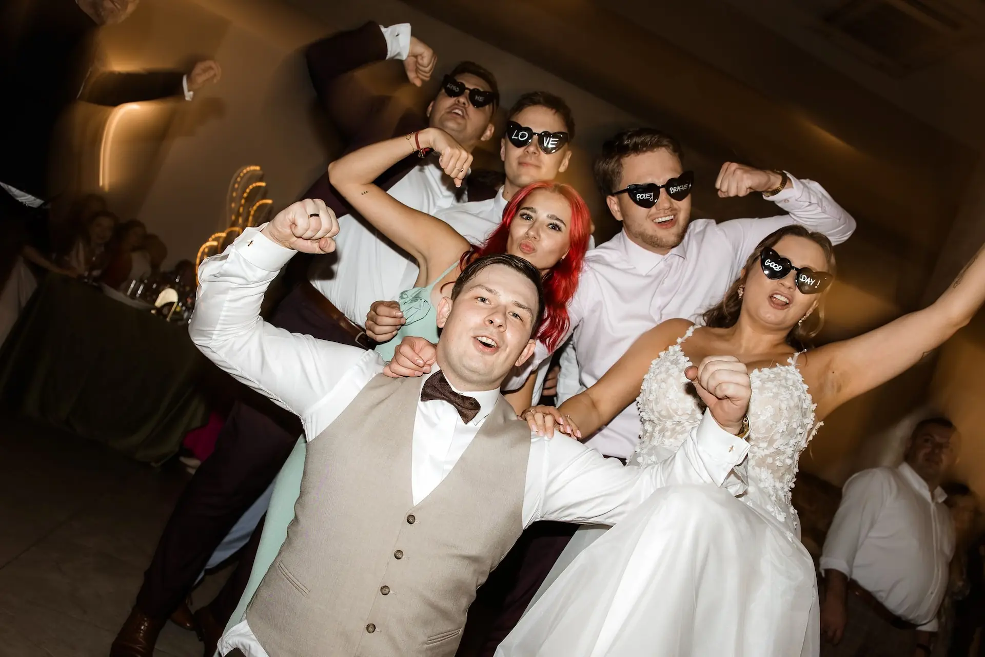 Szalona weselna Vixa okulary wersja 11