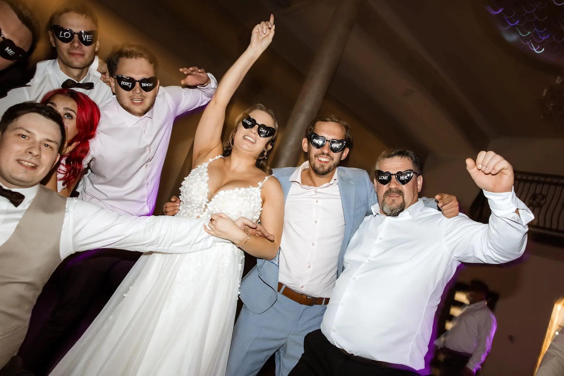 Szalona weselna Vixa okulary wersja dwunasta